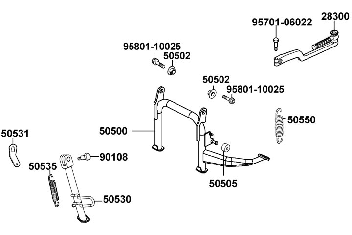 Centralstöd - Sidostöd - Kick